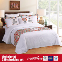 Juego de ropa de cama con estampado digital de algodón 60S 330TC 173 * 156